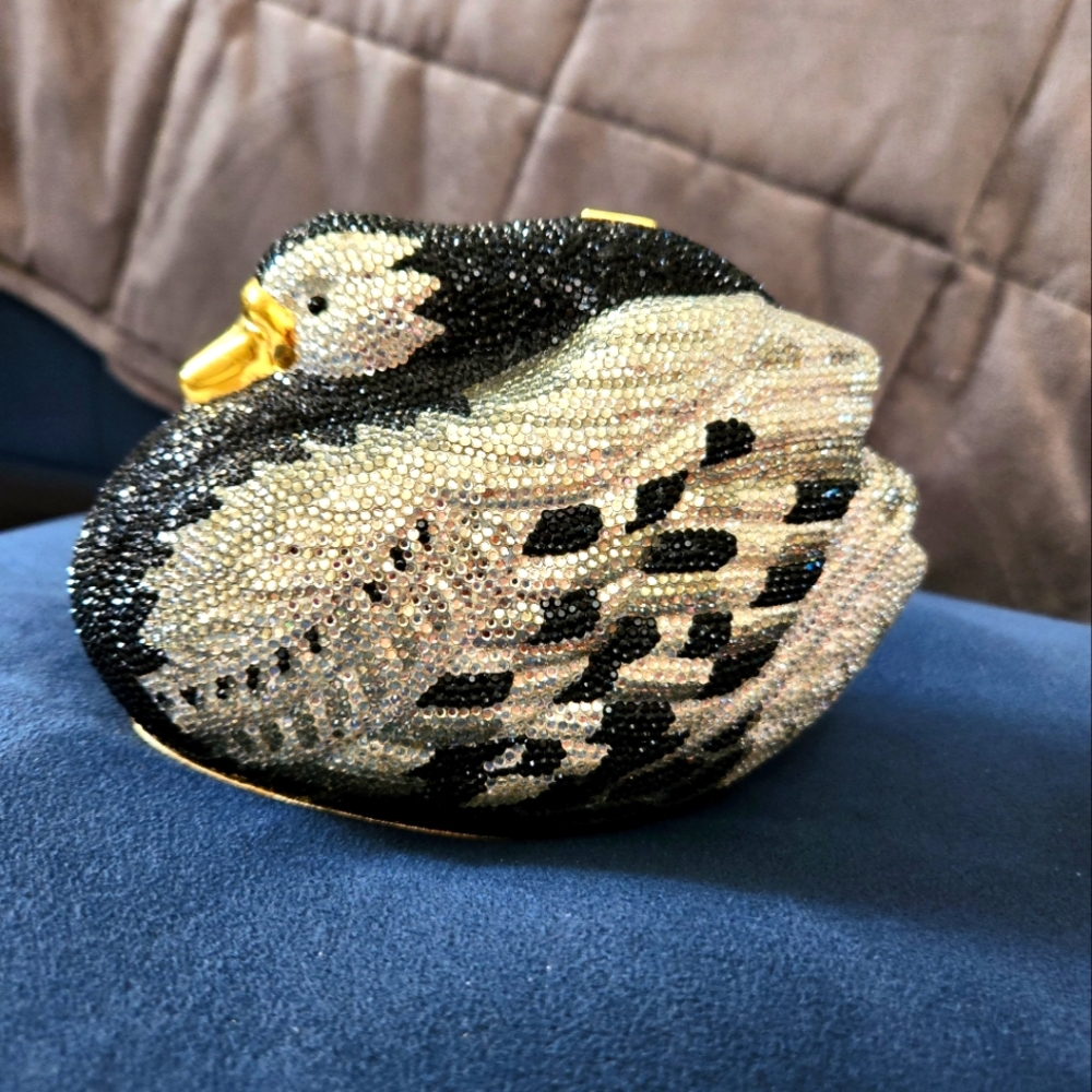 Judith Leiber Swarovski Crystal duck Clutch